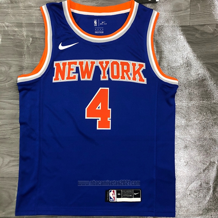 Camiseta New York Knicks Derrick Rose #4 Icon Azul